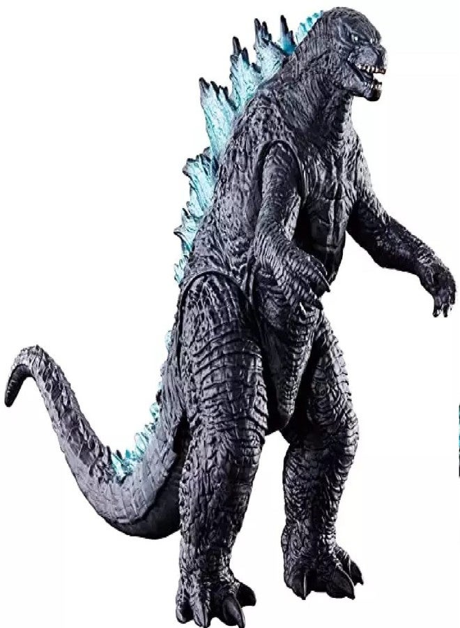 De-Lite Action Figures PVC Anime Movable Collectible Model Statue Toys (Nuclear God-Zilla - Black (Blue Spine), 17cm) - Image 1
